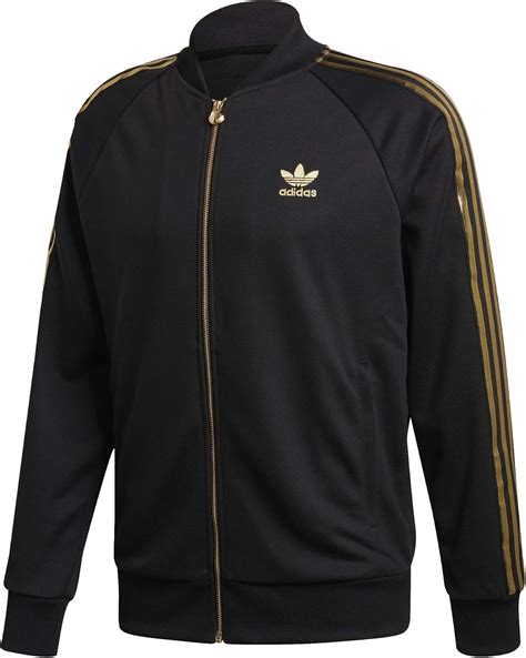 adidas schwarz gold jacke|Amazon.com: Black And Gold Adidas Jacket.